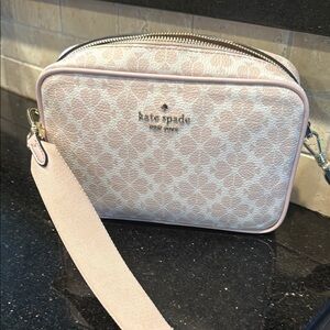 Kate Spade Pink Crossbody Bag with Gold-Tone Hardware